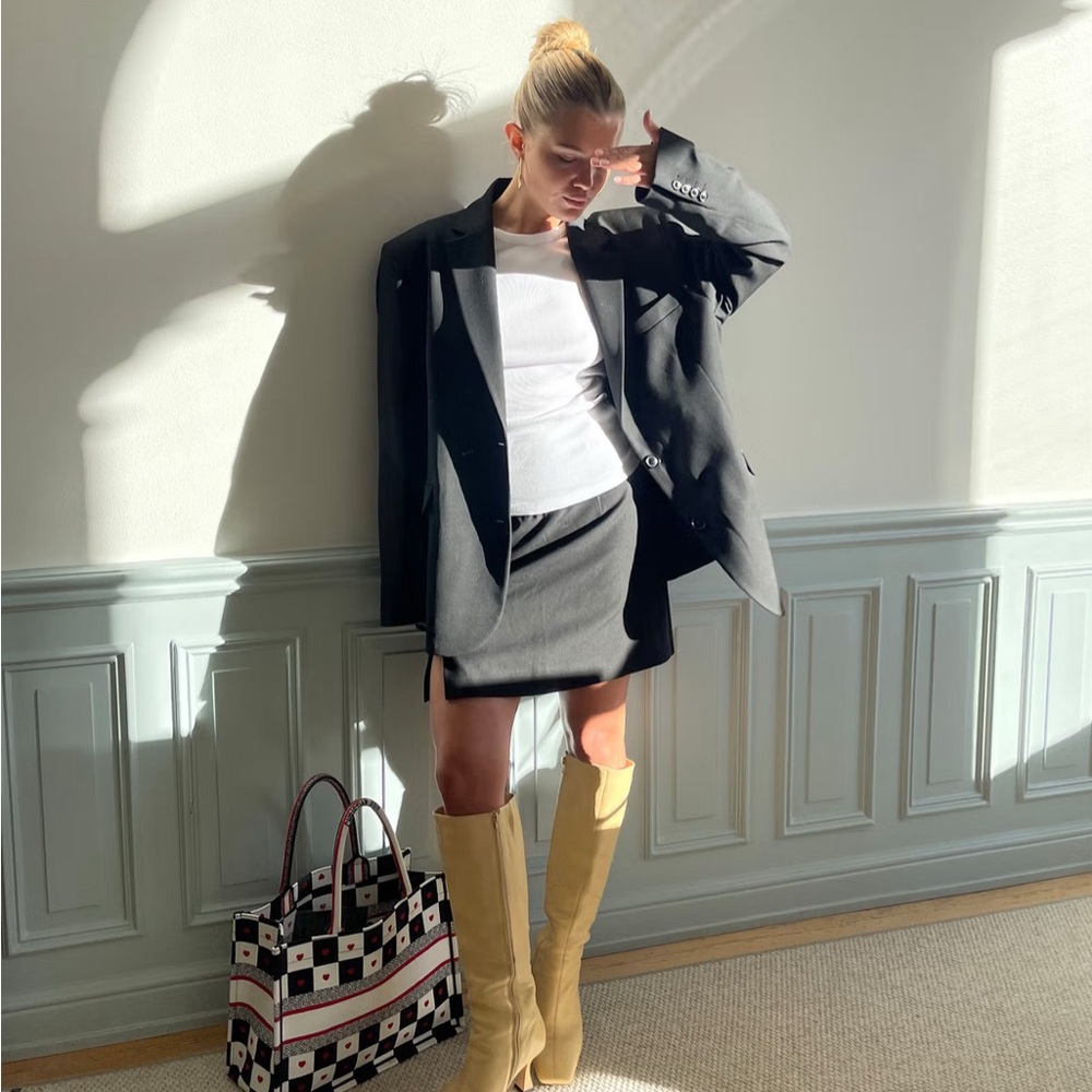 Djerf Avenue Black Skirt